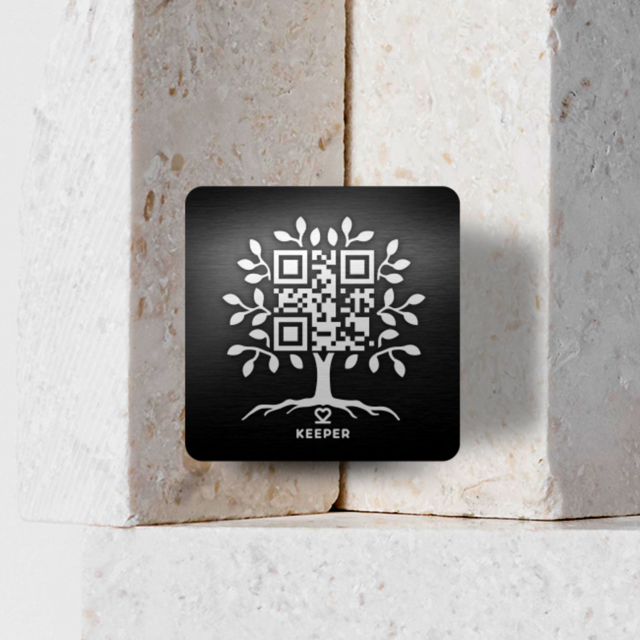 Placa Conmemorativa KeeperQR