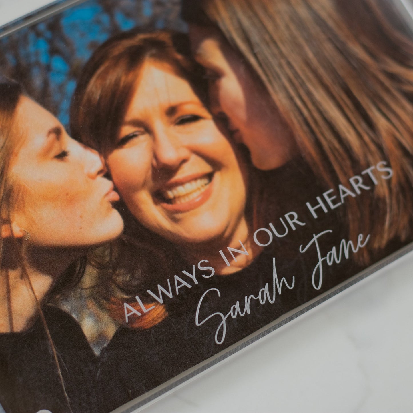 Marco de fotos conmemorativo grabado personalizado